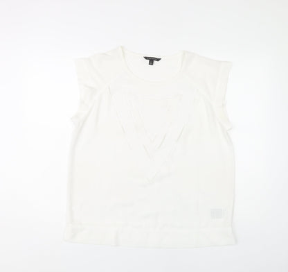 Banana Republic Women's White Sleeveless Top