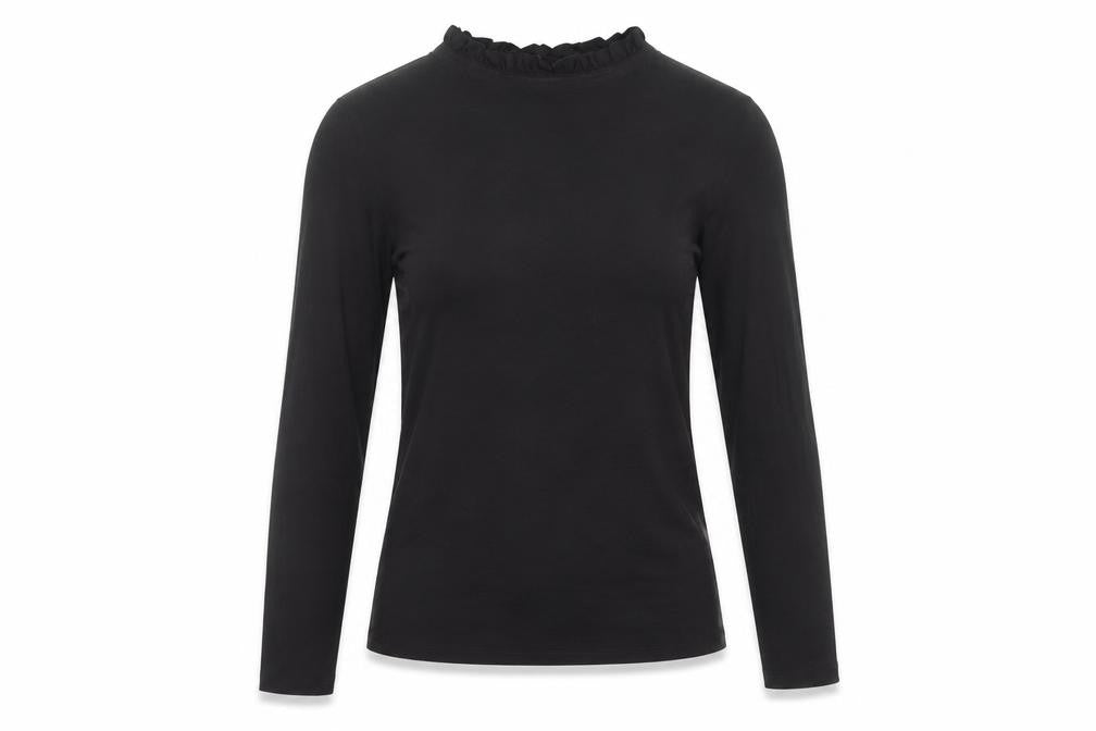 Womens UK Size XS Oasis Black Basic Blouse