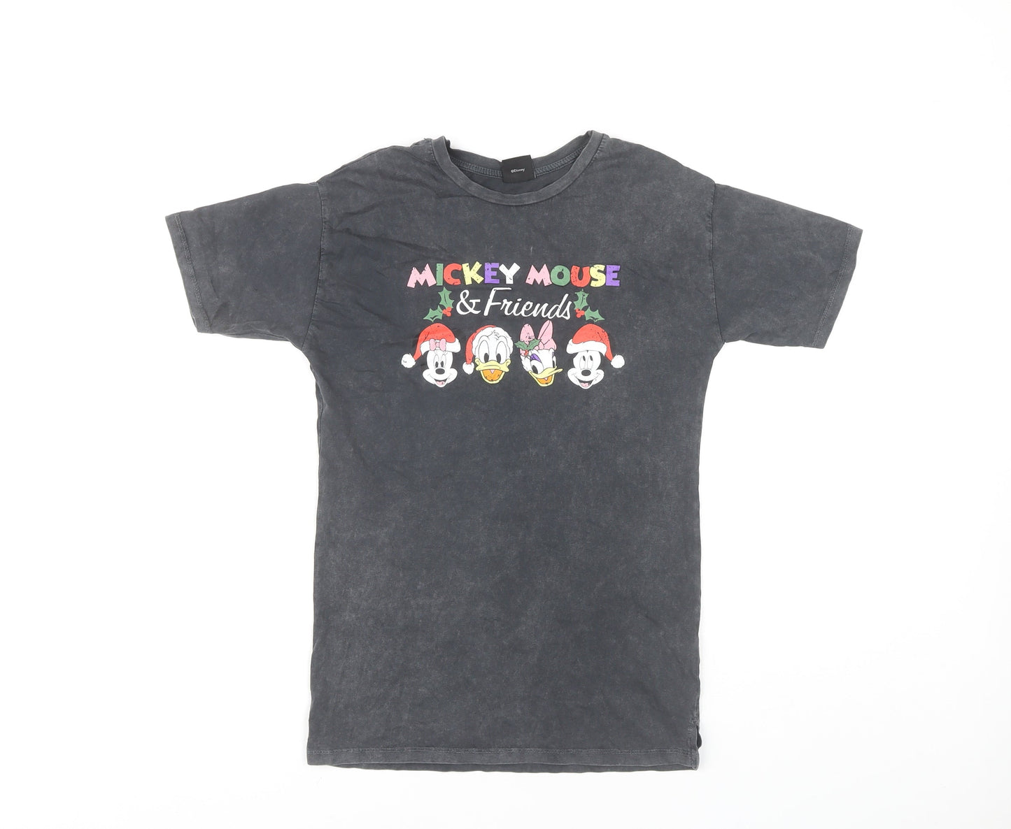Disney Girls Black Mickey Mouse T-Shirt 5-6 Years