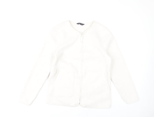 Womens UK Size XS Marks and Spencer Ivory Basic Jacket