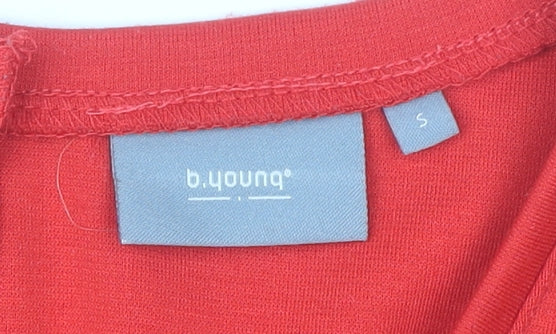 b.young Women's Red Sheath Dress, Size S, Casual, Stretch