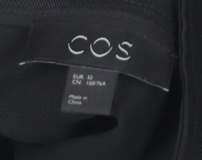 COS Women's Black 3/4 Sleeve High Neck Dress Size 4