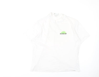 Mens UK Size L H&M White  T-Shirt