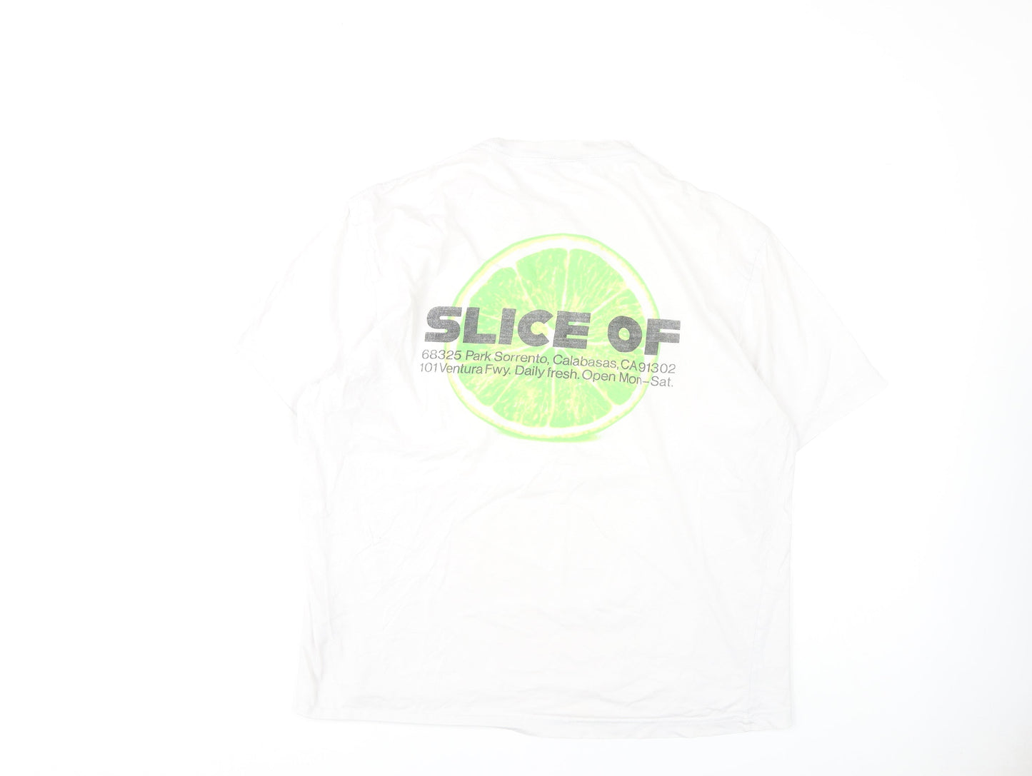 Mens UK Size L H&M White  T-Shirt