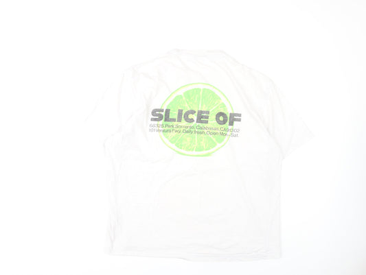 Mens UK Size L H&M White  T-Shirt