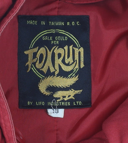 Foxrun Women's Red Relaxed Jacket Size 3