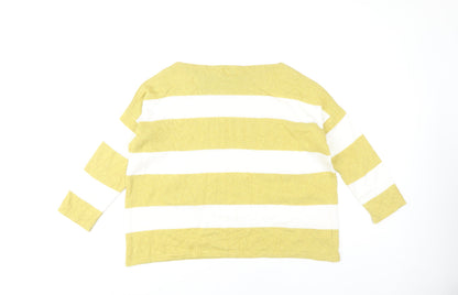 Womens UK Size S/M First Avenue Yellow Pullover Jumper