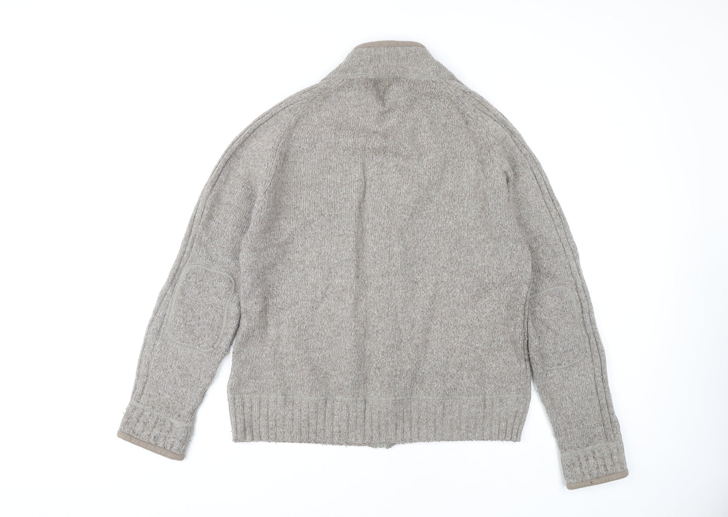 Marks and Spencer Men's Grey Cable-Knit Jumper M