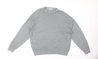 Another Influence Unisex Grey Cotton Pullover Jumper M