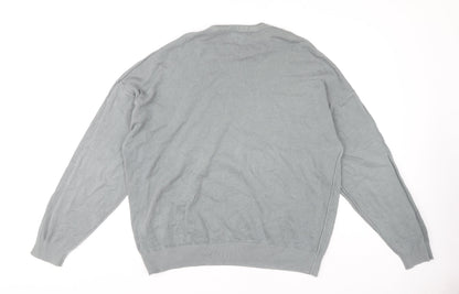 Another Influence Unisex Grey Cotton Pullover Jumper M