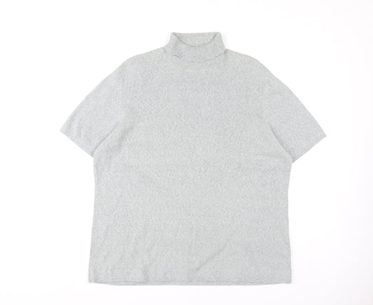 Womens UK Size 22 Ann Harvey Grey Jersey T-Shirt