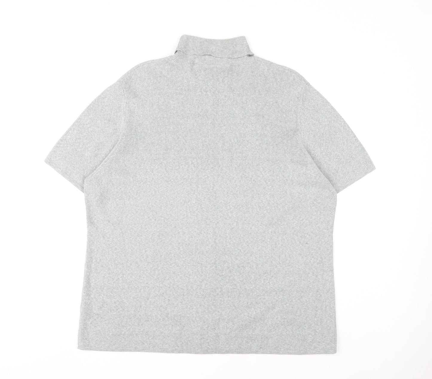 Womens UK Size 22 Ann Harvey Grey Jersey T-Shirt