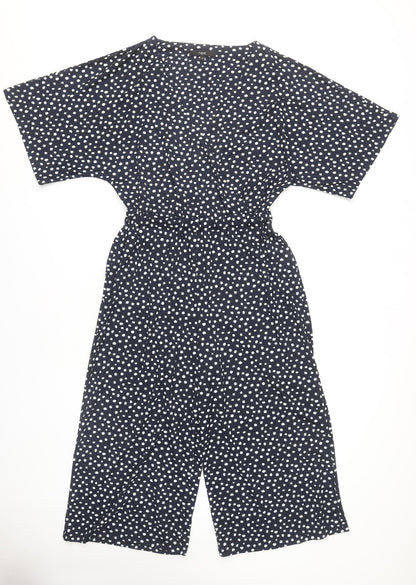 Next Women's Black Polka Dot Jumpsuit Size 10