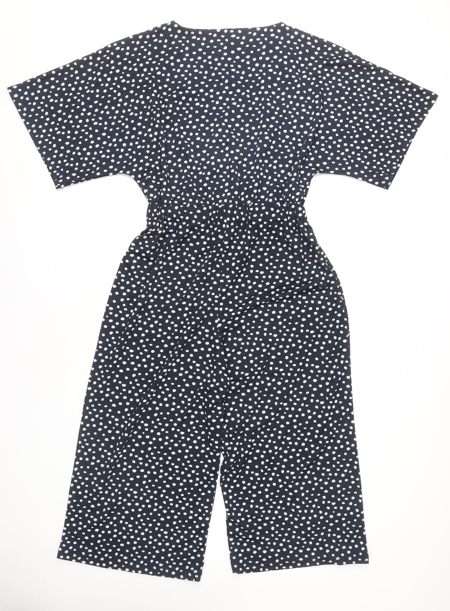 Next Women's Black Polka Dot Jumpsuit Size 10