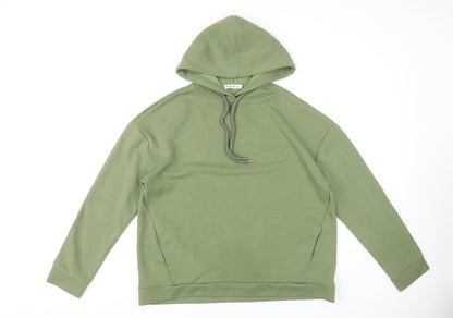 Stradivarius Women's Green L Pullover Hoodie