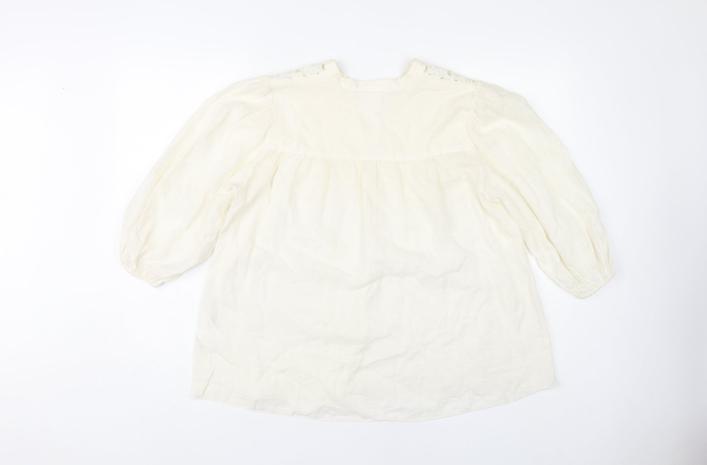 Womens UK Size 6 H&M Ivory  Blouse