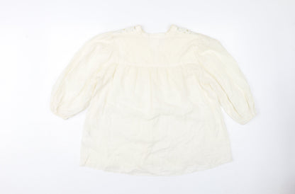 Womens UK Size 6 H&M Ivory  Blouse