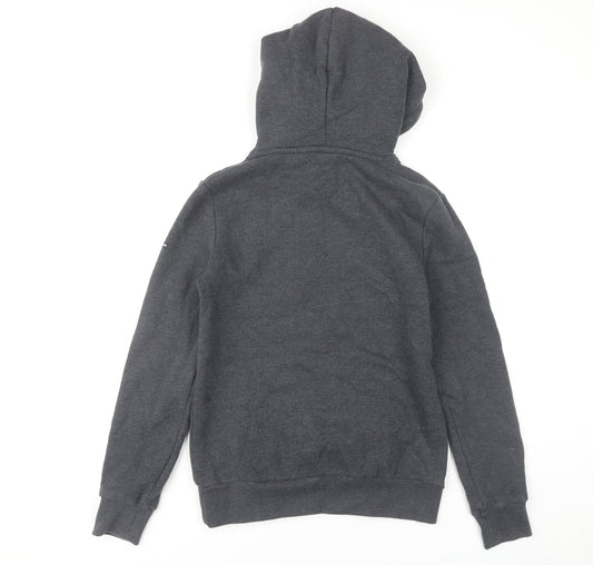 Superdry Women’s Grey Hoodie Size 8 Casual Comfy