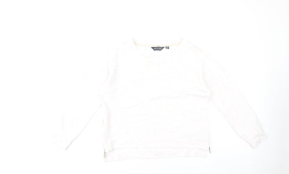 Regatta Women's White Lightweight Zip Sweatshirt Size 8