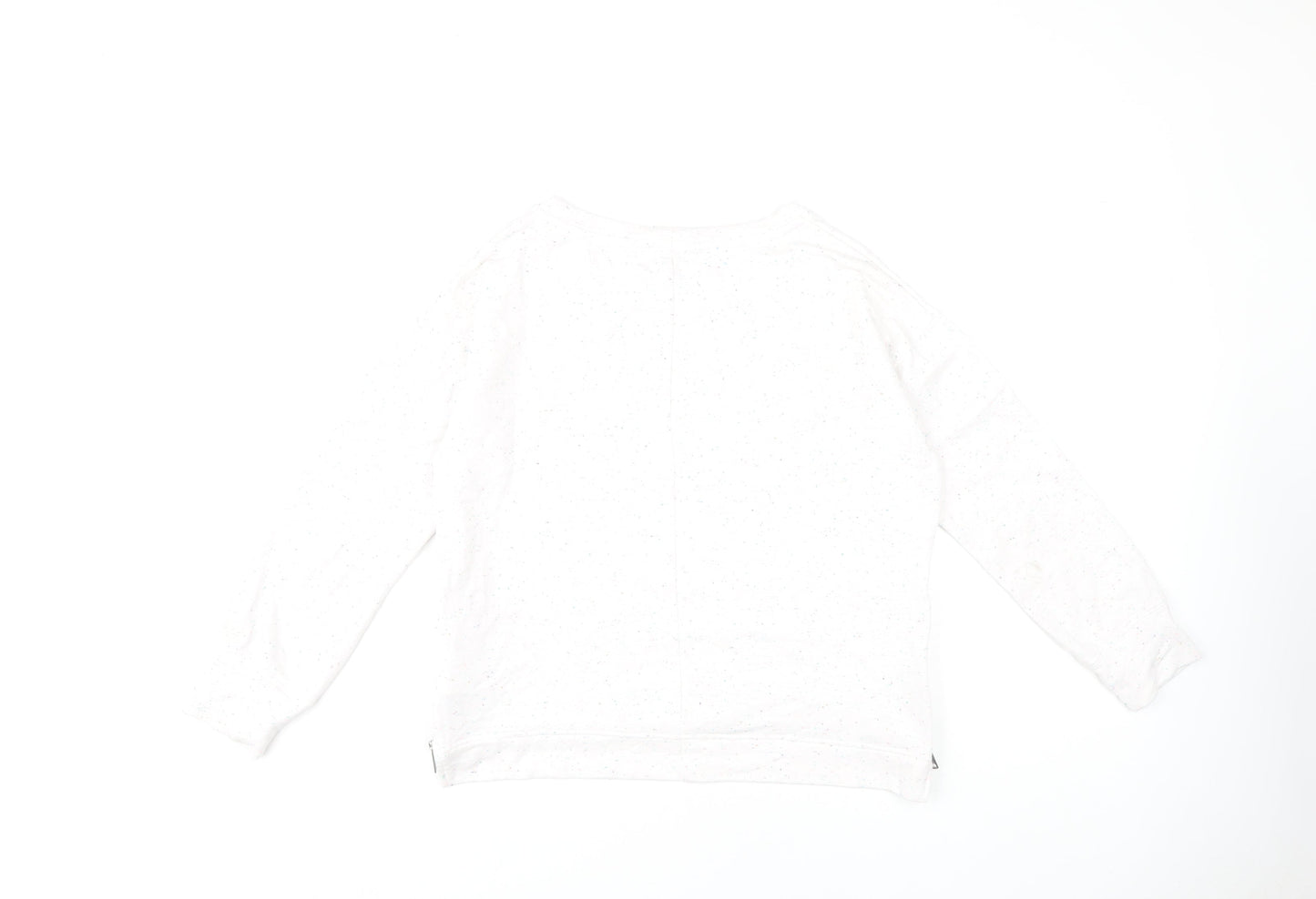 Regatta Women's White Lightweight Zip Sweatshirt Size 8