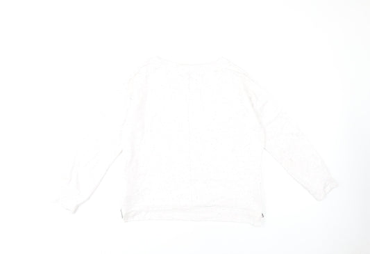 Regatta Women's White Lightweight Zip Sweatshirt Size 8