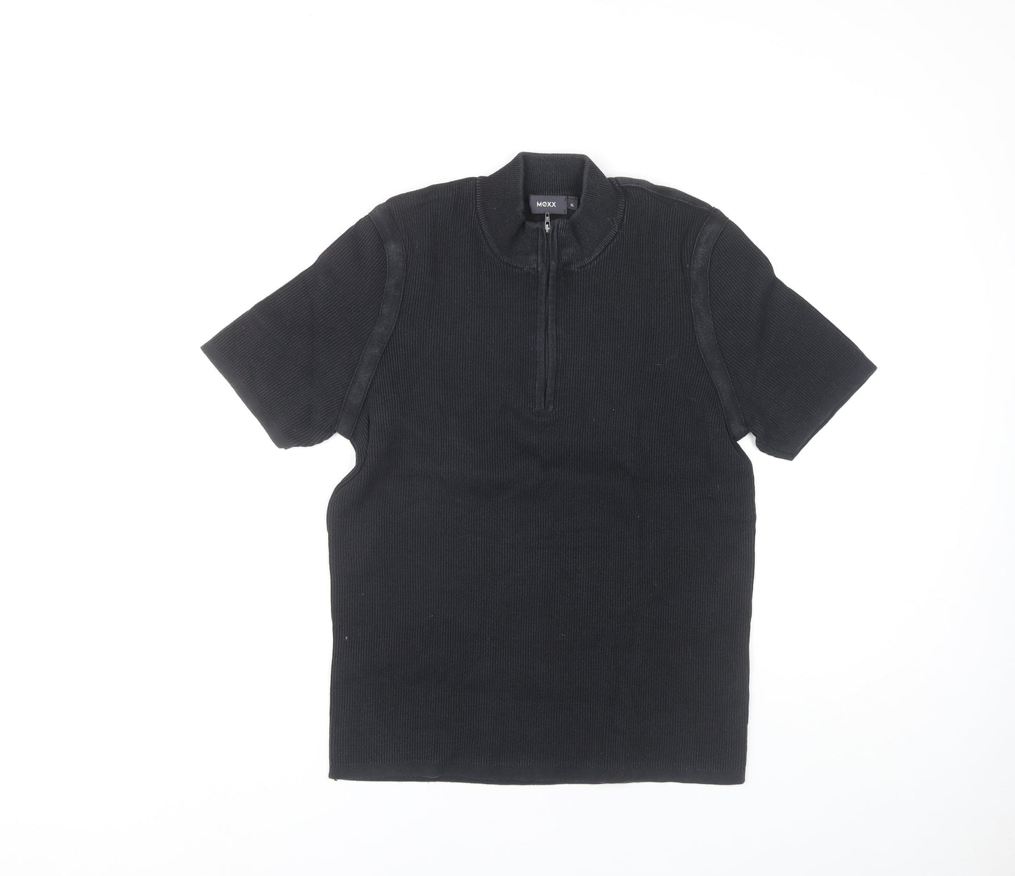 Unisex Adults UK Size XL Mexx Black Jersey T-Shirt