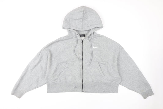 Nike Women's Grey Full Zip Hoodie M