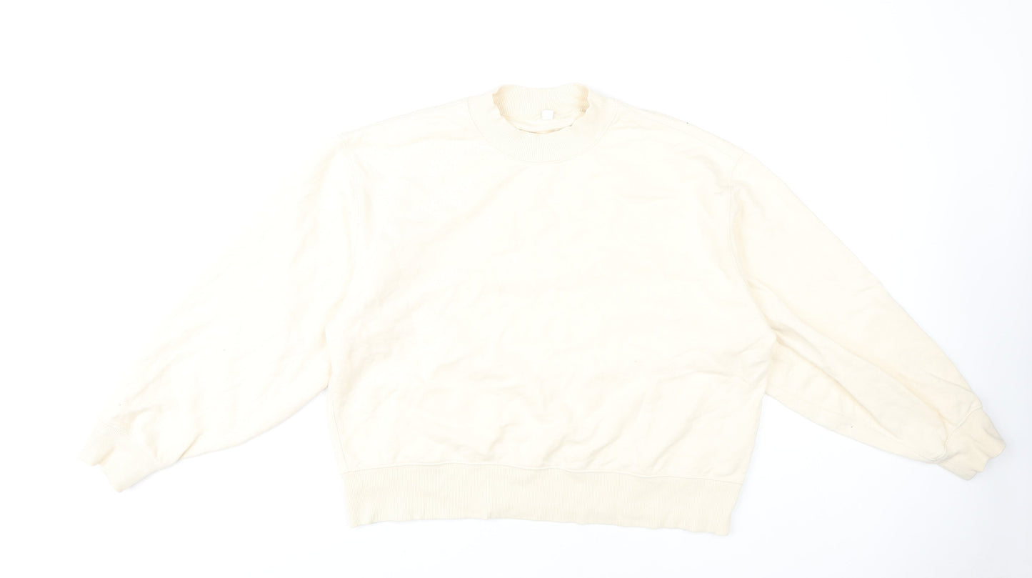 Uniqlo Unisex Ivory Pullover Sweatshirt M Casual