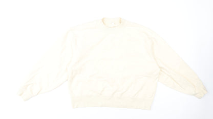 Uniqlo Unisex Ivory Pullover Sweatshirt M Casual
