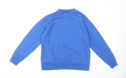 Womens UK Size 2XS Disney Blue Pullover Sweatshirt