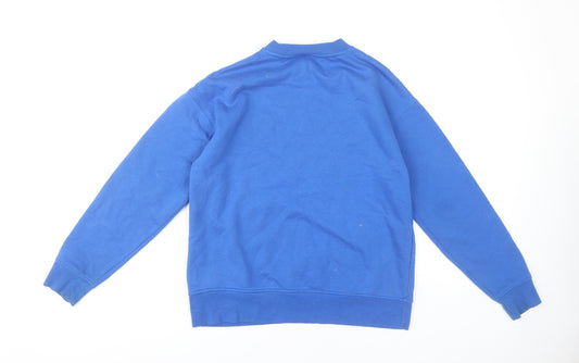 Womens UK Size 2XS Disney Blue Pullover Sweatshirt