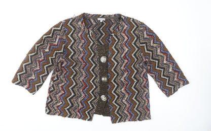 Womens UK Size L Marks and Spencer Multicoloured Cardigan Jumper