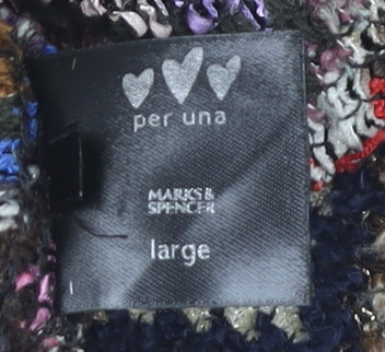 Womens UK Size L Marks and Spencer Multicoloured Cardigan Jumper
