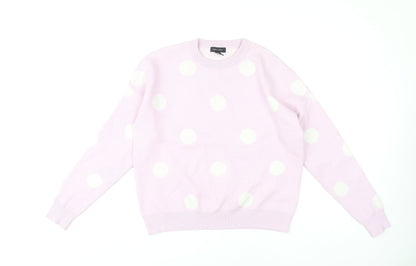 Womens UK Size S New Look Pink Pullover Jumper