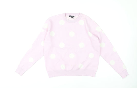 Womens UK Size S New Look Pink Pullover Jumper