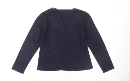 BHS Women's Blue Cardigan Size 12 V-Neck Knit