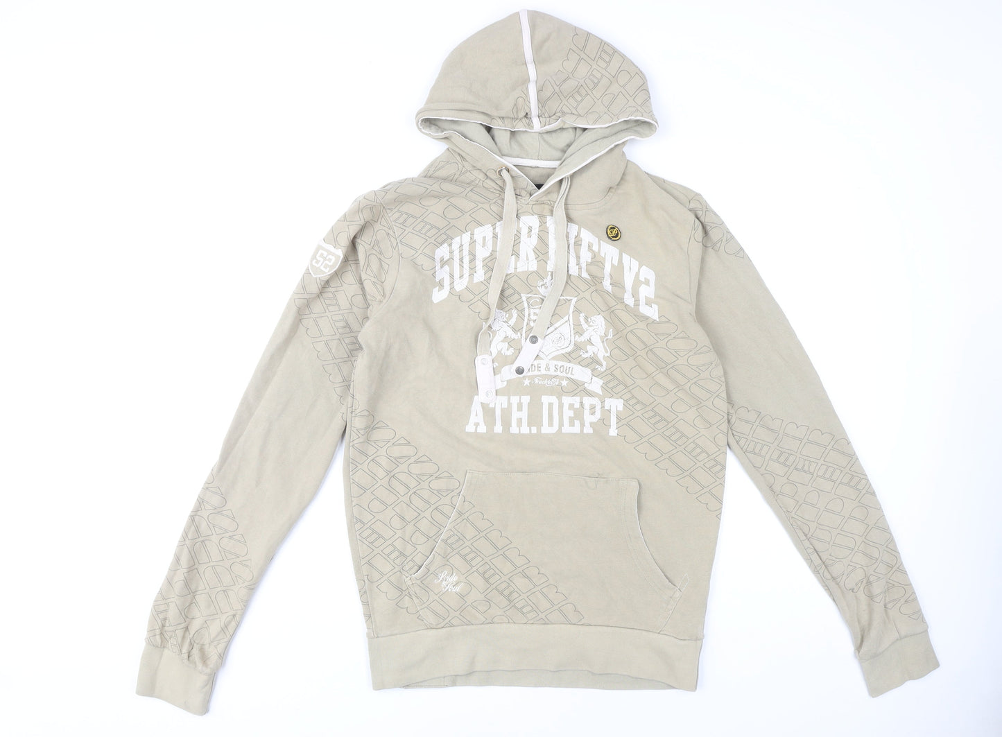 Pride and Soul Men's Beige Pullover Hoodie Size S