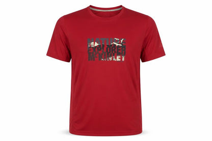 Mens UK Size L McKINLEY Red Hiking T-Shirt