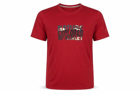 Mens UK Size L McKINLEY Red Hiking T-Shirt