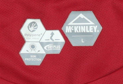 McKinley Men's Red L T-Shirt for Hiking