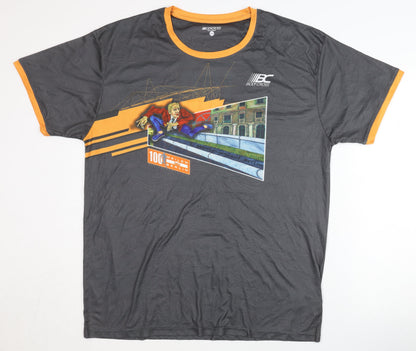 Bodycross 100 Meilin Berlin Unisex Grey Graphic T-Shirt 2XL, Sports Style