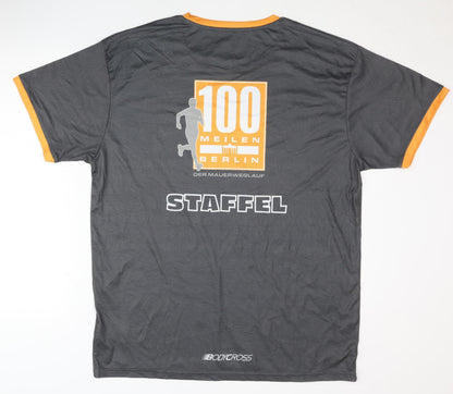 Bodycross 100 Meilin Berlin Unisex Grey Graphic T-Shirt 2XL, Sports Style