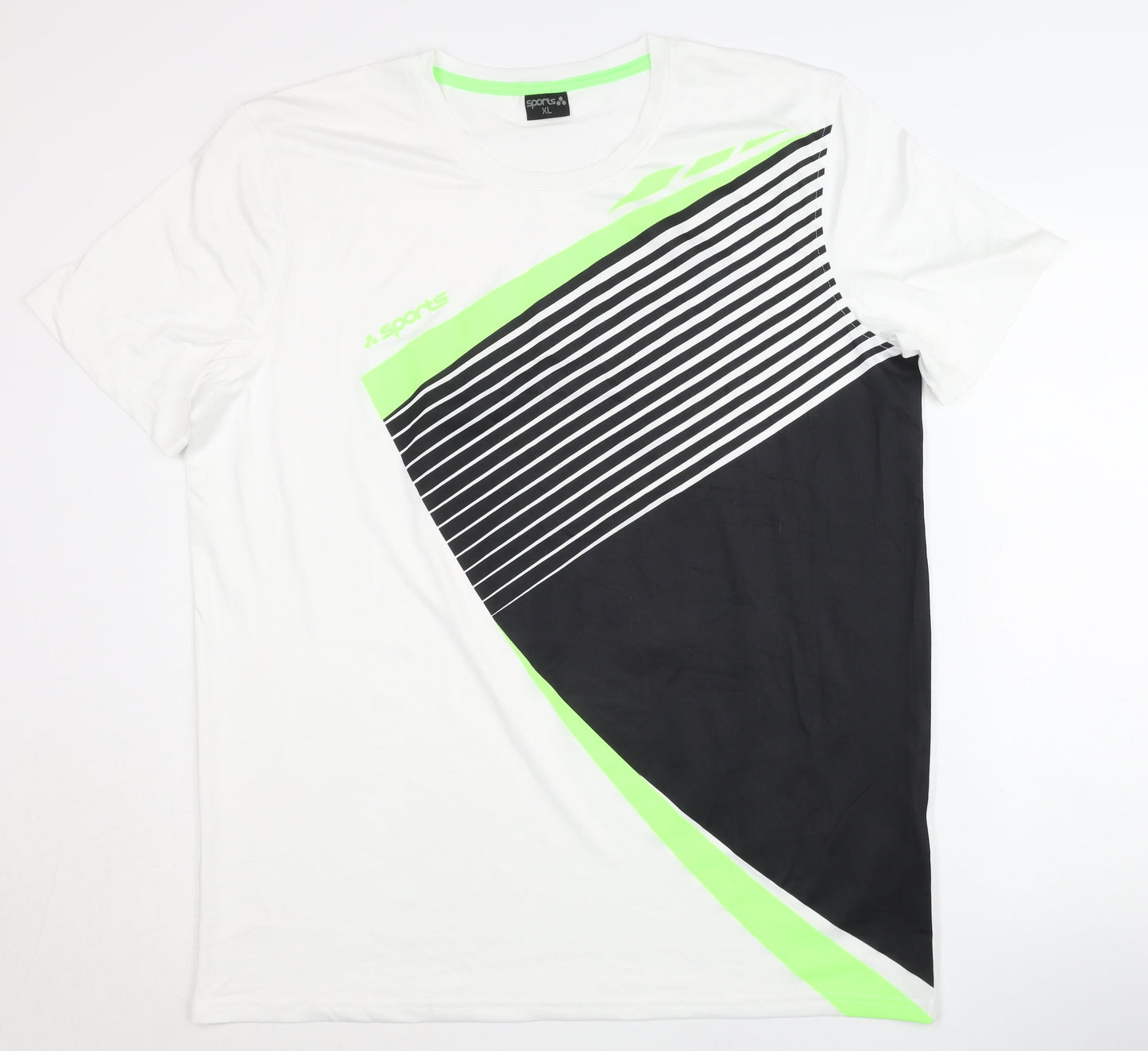 Sports Men's White XL T-Shirt Gym Training