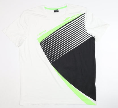 Sports Men's White XL T-Shirt Gym Training