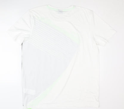 Sports Men's White XL T-Shirt Gym Training