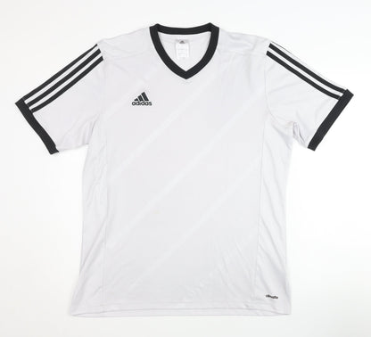 Adidas Men's White L Activewear Jersey T-Shirt