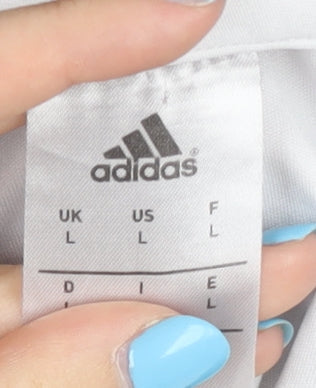 Adidas Men's White L Activewear Jersey T-Shirt