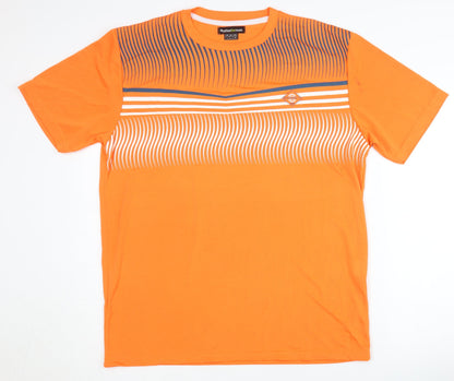 Atlasformen Men's Orange T-Shirt, M, Polyester