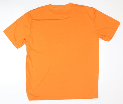 Atlasformen Men's Orange T-Shirt, M, Polyester