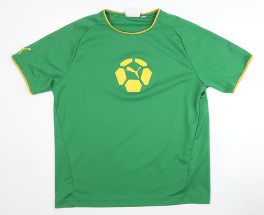 Puma Men's XL Green Football Jersey